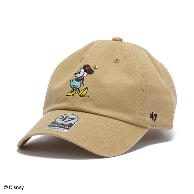 47ブランド キャップ ミニーマウス CLEAN-UP STRAPBACK CAP KHAKI