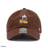 47ブランド キャップ ミッキーマウス CLEAN-UP STRAPBACK CAP BROWN