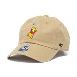 47ブランド キャップ ディズニー クマのプーさん CLEAN-UP STRAPBACK CAP KHAKI