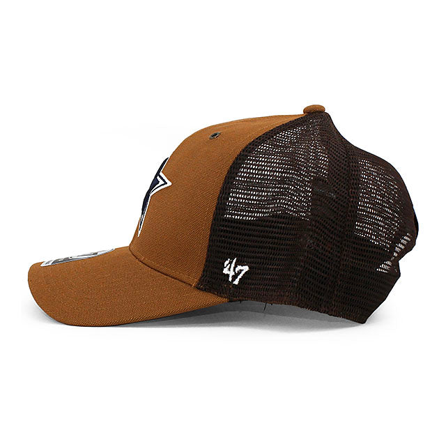 47ブランド カーハート キャップ ダラス カウボーイズ CARHARTT NFL MVP ADJUSTABLE MESH CAP BROWN