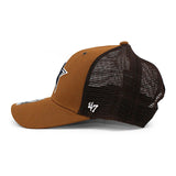 47ブランド カーハート キャップ ダラス カウボーイズ CARHARTT NFL MVP ADJUSTABLE MESH CAP BROWN