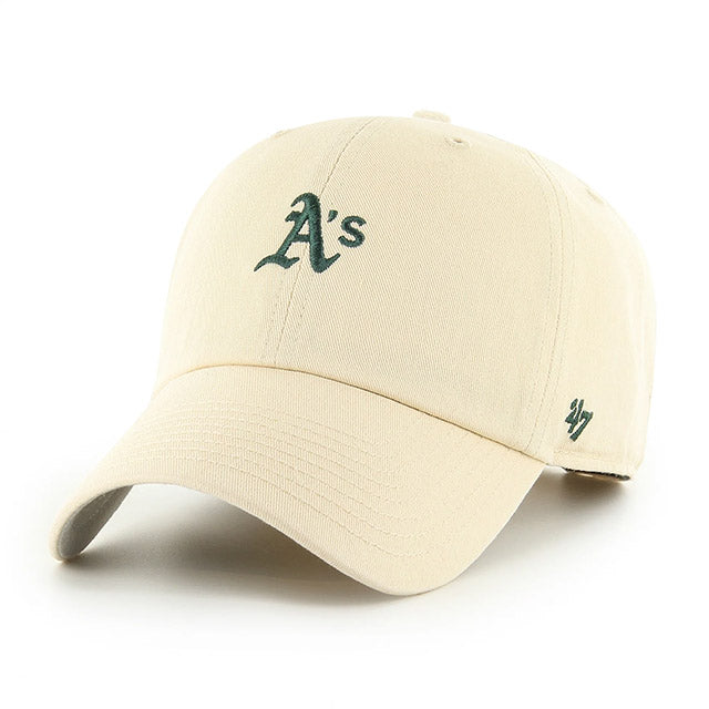 47ブランド キャップ オークランド アスレチックス MLB BASE RUNNER SCRIPT CLEAN UP NATURAL
