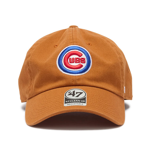 47ブランド キャップ シカゴ カブス MLB CLEAN UP W/ NO LOOP LABEL BURNT ORANGE