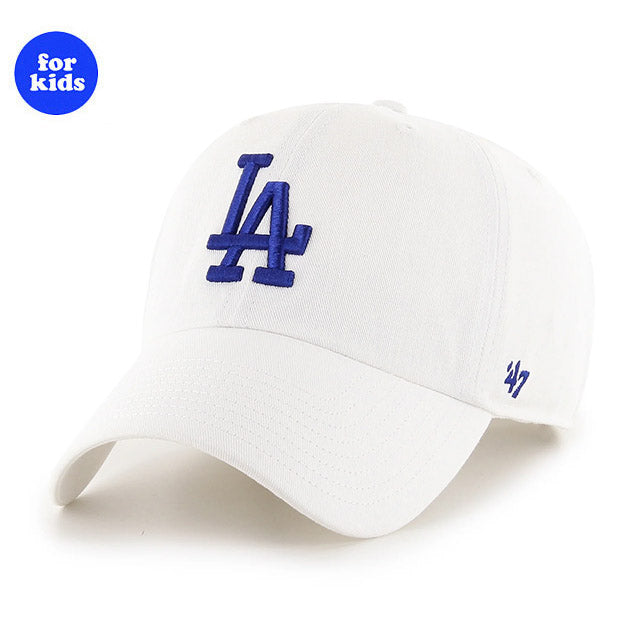 子供用 47ブランド キャップ ロサンゼルス ドジャース MLB KIDS CLEAN UP WHITE