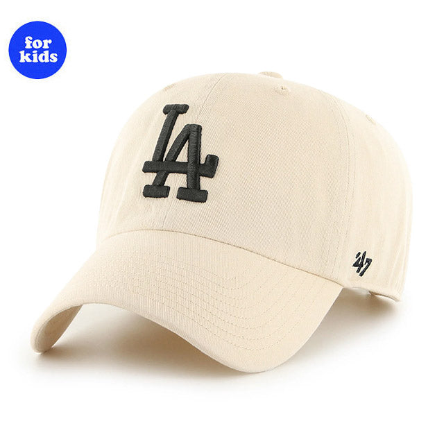 子供用 47ブランド キャップ ロサンゼルス ドジャース MLB KIDS CLEAN UP NATURAL