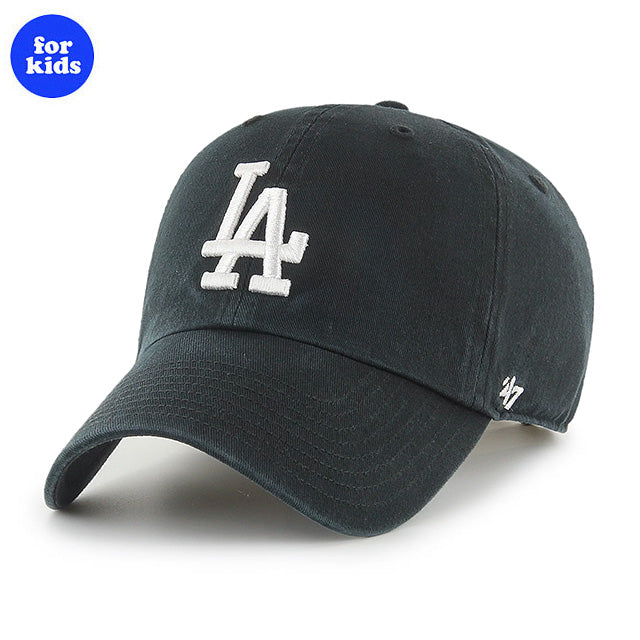 子供用 47ブランド キャップ ロサンゼルス ドジャース MLB KIDS CLEAN UP BLACK