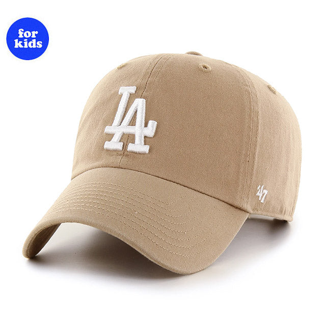 子供用 47ブランド キャップ ロサンゼルス ドジャース MLB KIDS CLEAN UP KHAKI