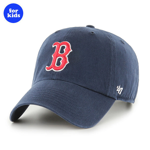 子供用 47ブランド キャップ ボストン レッドソックス MLB KIDS PRIMARY LOGO CLEAN UP NAVY
