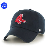 子供用 47ブランド キャップ ボストン レッドソックス MLB KIDS ALTERNATE LOGO CLEAN UP NAVY