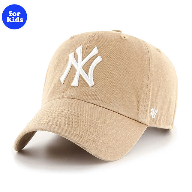 子供用 47ブランド キャップ ニューヨーク ヤンキース MLB KIDS CLEAN UP KHAKI