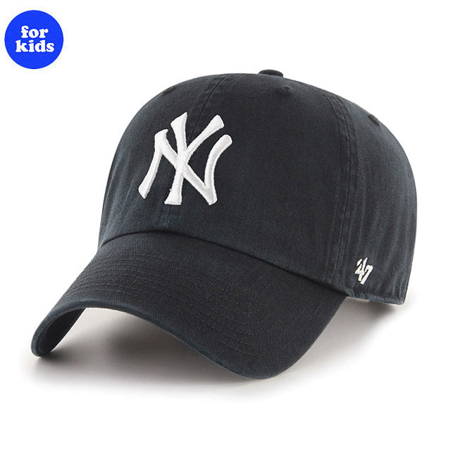 子供用 47ブランド キャップ ニューヨーク ヤンキース MLB KIDS CLEAN UP BLACK