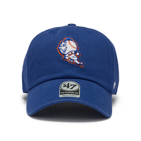 47ブランド キャップ ニューヨーク メッツ MLB COOPERSTOWN CLEAN UP W/ NO LOOP LABEL ROYAL BLUE