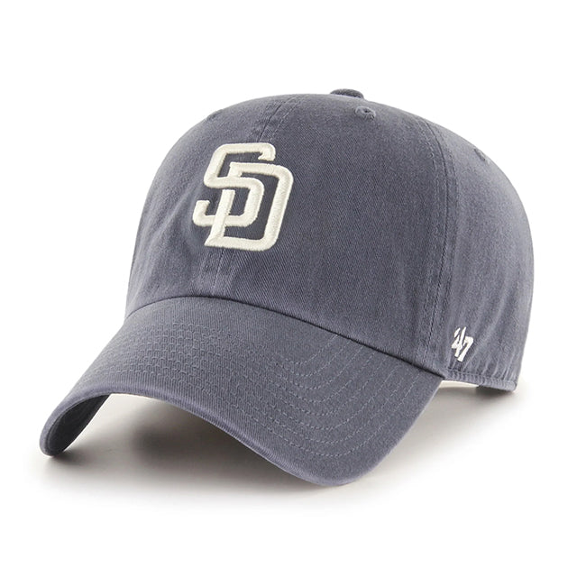 47ブランド キャップ サンディエゴ パドレス MLB CLEAN UP VINTAGE NAVY