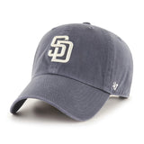 47ブランド キャップ サンディエゴ パドレス MLB CLEAN UP VINTAGE NAVY