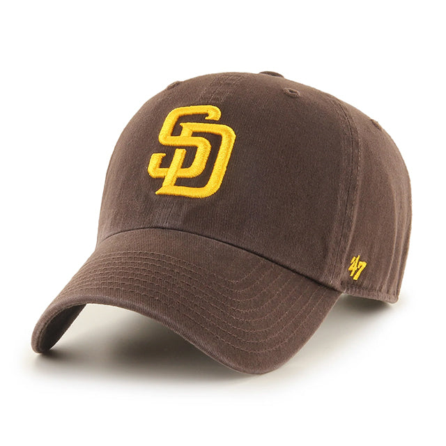 47ブランド キャップ サンディエゴ パドレス MLB CLEAN UP BROWN