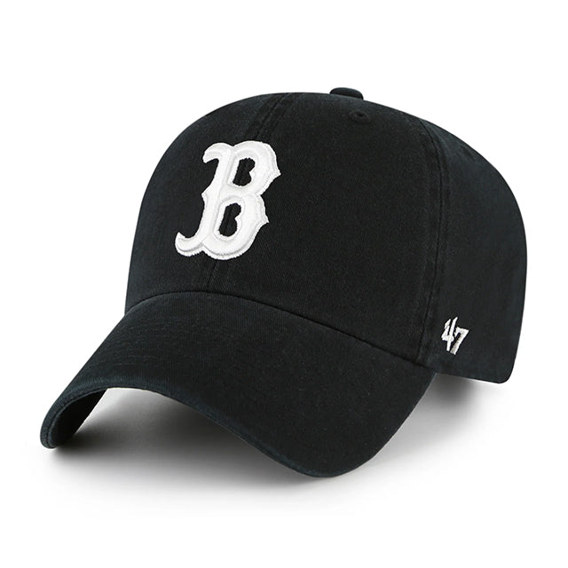 47ブランド キャップ ボストン レッドソックス MLB CLEAN UP W/ NO LOOP LABEL BLACK