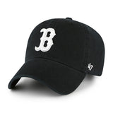 47ブランド キャップ ボストン レッドソックス MLB CLEAN UP W/ NO LOOP LABEL BLACK