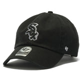 47ブランド キャップ シカゴ ホワイトソックス MLB CLEAN UP W/ NO LOOP LABEL BLACK