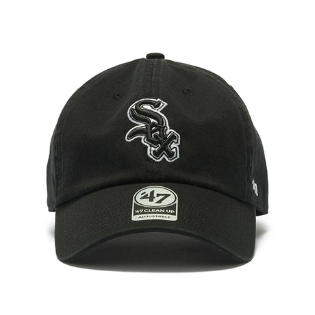 47ブランド キャップ シカゴ ホワイトソックス MLB CLEAN UP W/ NO LOOP LABEL BLACK