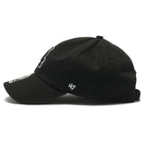 47ブランド キャップ シカゴ ホワイトソックス MLB CLEAN UP W/ NO LOOP LABEL BLACK