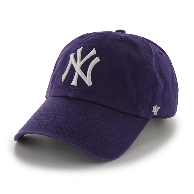 47ブランド キャップ ニューヨーク ヤンキース MLB CLEAN UP PURPLE