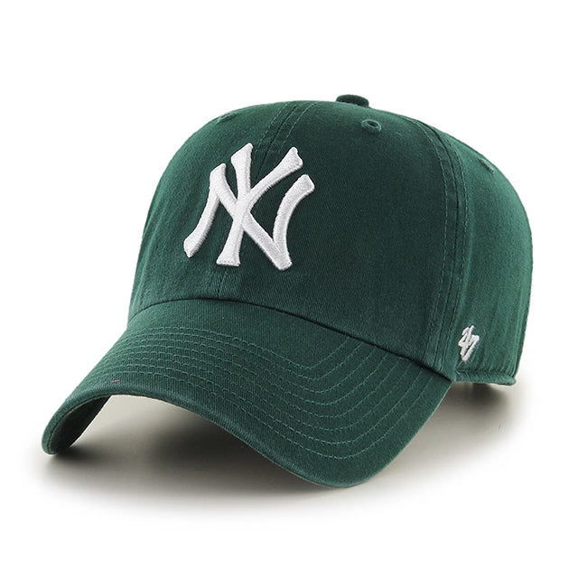 47ブランド キャップ ニューヨーク ヤンキース MLB CLEAN UP DARK GREEN