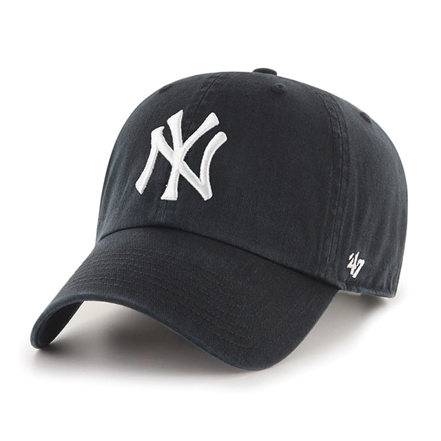 47ブランド キャップ ニューヨーク ヤンキース MLB CLEAN UP BLACK