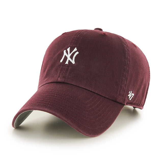 47ブランド キャップ ニューヨーク ヤンキース MLB BASE RUNNER SCRIPT CLEAN UP DARK MAROON