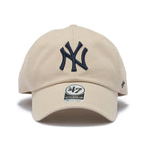 47ブランド キャップ ニューヨーク ヤンキース MLB CLEAN UP W/ NO LOOP LABEL BONE