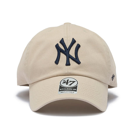 47ブランド キャップ ニューヨーク ヤンキース MLB CLEAN UP W/ NO LOOP LABEL BONE