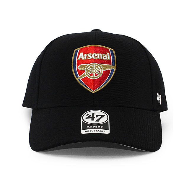 アーセナル公式　47 キャップ　ブラック 47ブランド キャップ アーセナル FC PREMIER LEAGUE MVP ADJUSTABLE