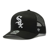 47ブランド キャップ シカゴ ホワイトソックス MLB TRUCKER MESH CAP BLACK