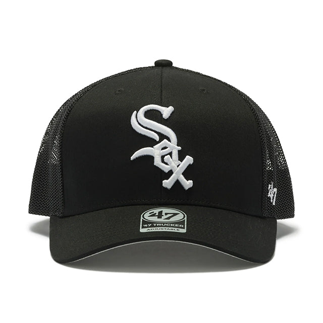 47ブランド キャップ シカゴ ホワイトソックス MLB TRUCKER MESH CAP BLACK