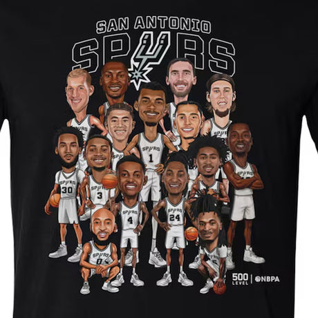 海外取寄 Tシャツ サンアントニオ スパーズ ROSTER CARICATURE T-SHIRT BLACK