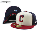 シティコネクト ニューエラ キャップ 59FIFTY クリーブランド ガーディアンズ MLB CITY CONNECT FITTED CAP CHROME WHITE NAVY MAROON