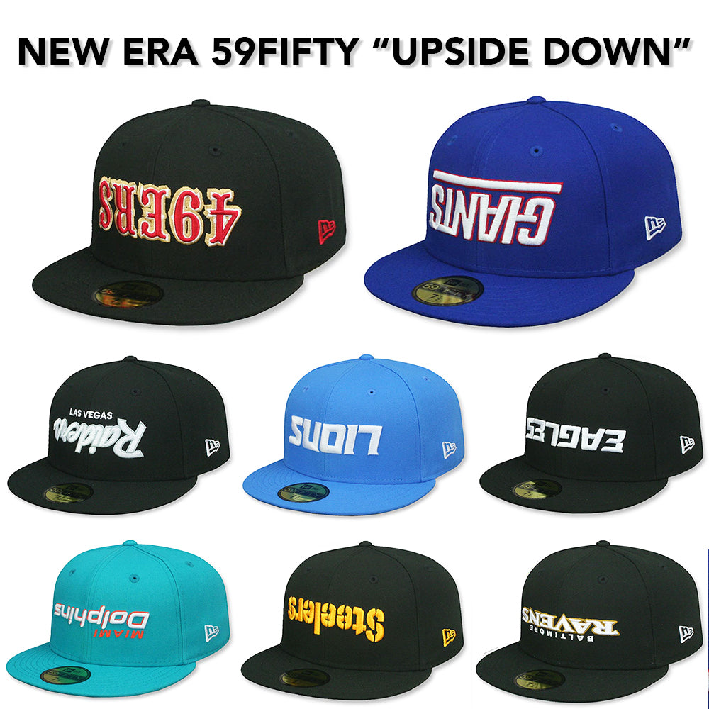 ニューエラ キャップ 59FIFTY NFL UPSIDE DOWN WORDMARK FITTED CAP