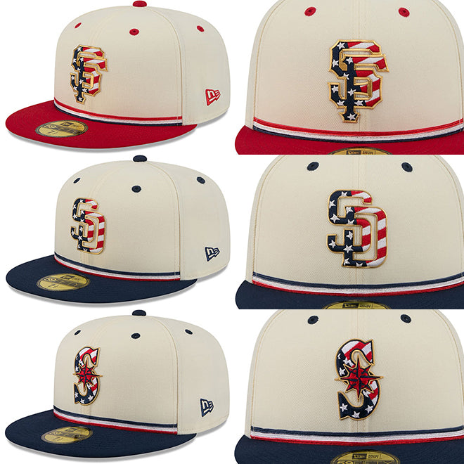 独立記念日モデル ニューエラ キャップ 59FIFTY MLB 2026 JULY 4TH STARS N STRIPES FITTED CAP
