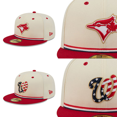 独立記念日モデル ニューエラ キャップ 59FIFTY MLB 2026 JULY 4TH STARS N STRIPES FITTED CAP