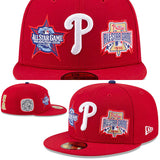 ニューエラ キャップ 59FIFTY フィラデルフィア フィリーズ MLB 2026 ALL STAR GAME ELEMENTS FITTED CAP RED