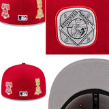ニューエラ キャップ 59FIFTY フィラデルフィア フィリーズ MLB 2026 ALL STAR GAME ELEMENTS FITTED CAP RED