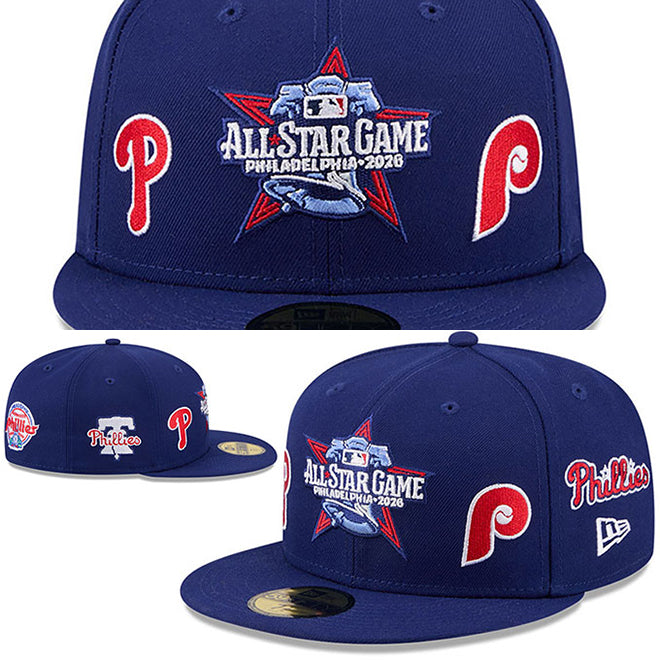 ニューエラ キャップ 59FIFTY フィラデルフィア フィリーズ MLB 2026 ALL STAR GAME ELEMENTS FITTED CAP ROYAL