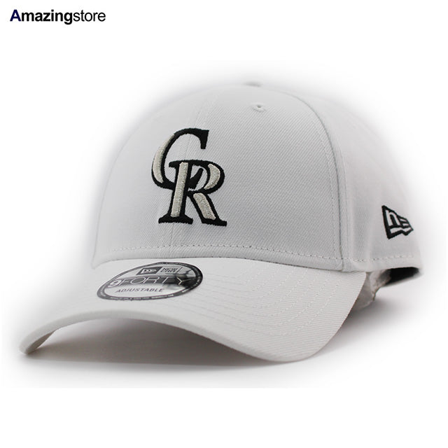 ニューエラ キャップ 9FORTY ストラップバック コロラド ロッキーズ MLB STRAPBACK CAP WHITE