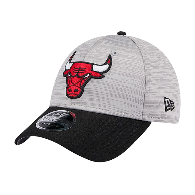 ニューエラ キャップ 9FORTY シカゴ ブルズ NBA DIGI-TECH 2 TONE STRETCH SNAPBACK CAP HEATHER GRAY BLACK
