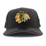 ニューエラ キャップ 9SEVENTY ストレッチ スナップバック シカゴ ブラックホークス NHL STRETCH SNAPBACK CAP BLACK
