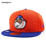ニューエラ キャップ 59FIFTY ニューヨーク メッツ 2025 MLB BATTING PRACTICE BP SHADES MR MET FITTED CAP ORANGE-ROYAL BLUE