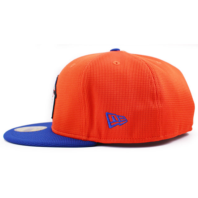 ニューエラ キャップ 59FIFTY ニューヨーク メッツ 2025 MLB BATTING PRACTICE BP SHADES MR MET FITTED CAP ORANGE-ROYAL BLUE