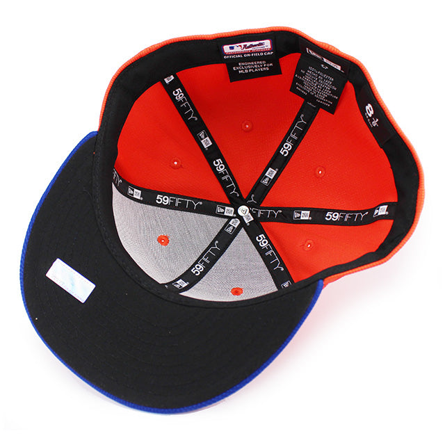 ニューエラ キャップ 59FIFTY ニューヨーク メッツ 2025 MLB BATTING PRACTICE BP SHADES MR MET FITTED CAP ORANGE-ROYAL BLUE