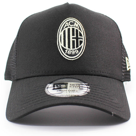ニューエラ メッシュキャップ ACミラン SERIA A E-FRAME TRUCKER MESH CAP BLACK