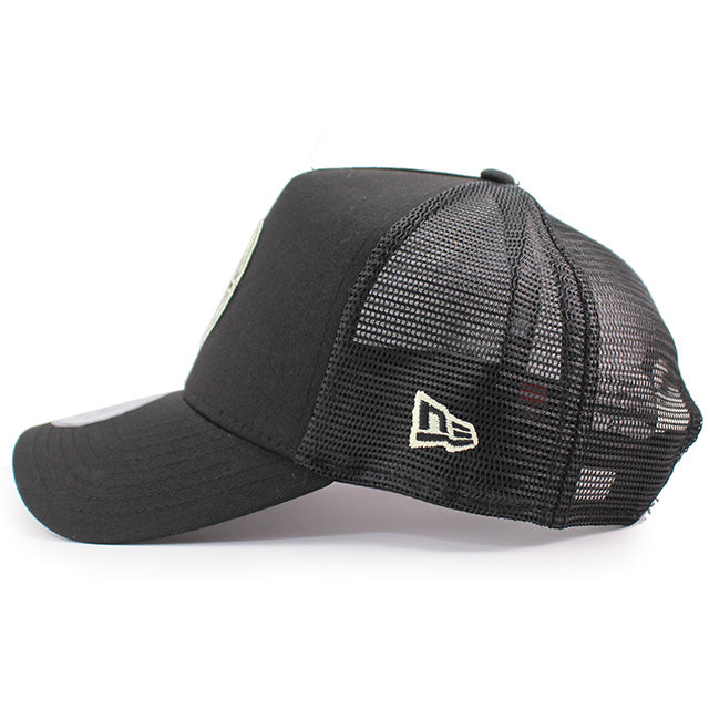 ニューエラ メッシュキャップ ACミラン SERIA A E-FRAME TRUCKER MESH CAP BLACK