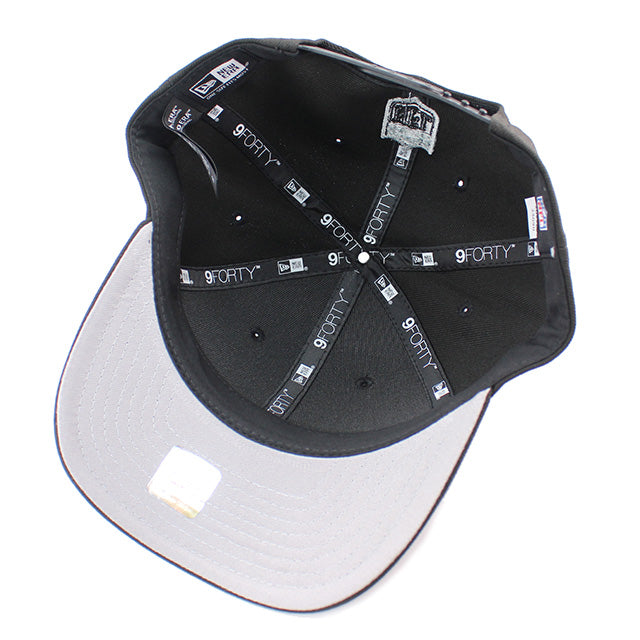 ニューエラ キャップ 9FORTY M-CROWN A-FRAME ラスベガス レイダース NFL SNAPBACK CAP BLACK